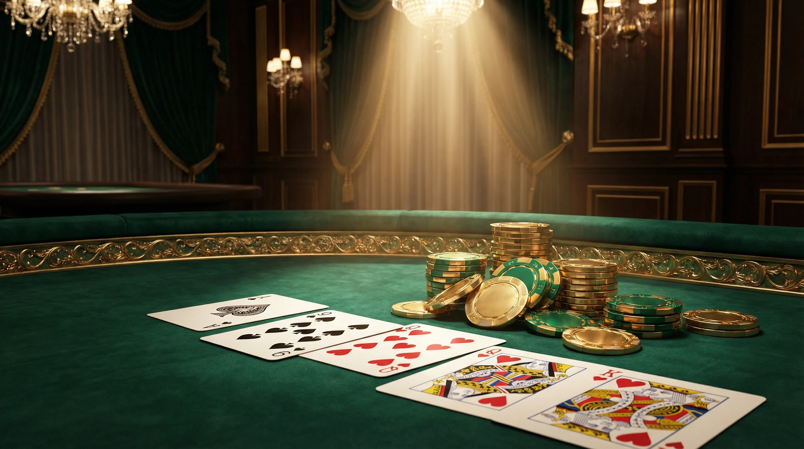 Mesa de bacará luxuosa no stakebet